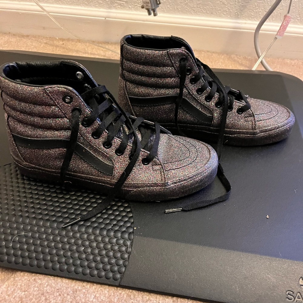 Multi color glitter Vans